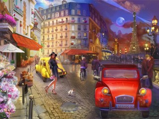 Jigsaw Puzzle «A Stroll in Paris»