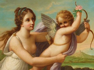 Jigsaw Puzzle «Goddess and Cupid»