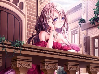 Jigsaw Puzzle «The girl on the balcony»