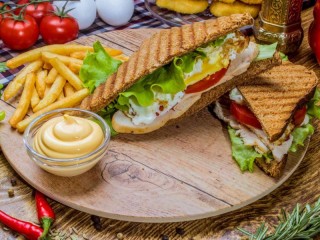 Jigsaw Puzzle «Two sandwiches»