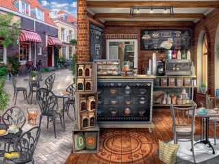 Jigsaw Puzzle «coffee house»