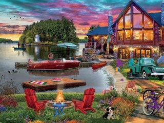 Jigsaw Puzzle «lake house»