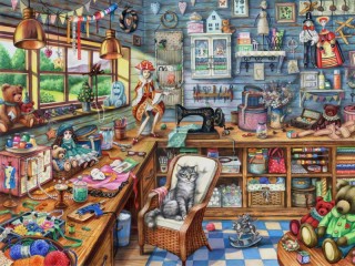 Jigsaw Puzzle «Puppeteer's workshop»