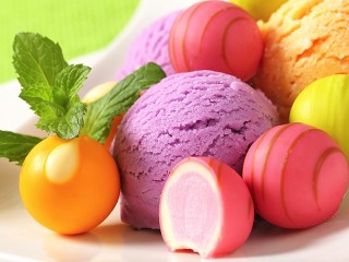 Jigsaw Puzzle «Ice cream and candy»