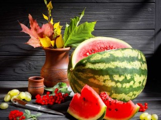 Jigsaw Puzzle «Still life with watermelon»
