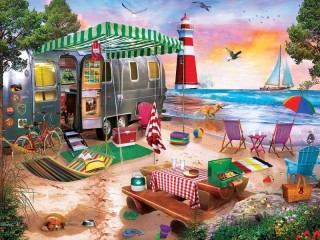 Jigsaw Puzzle «Oceanside Camping»