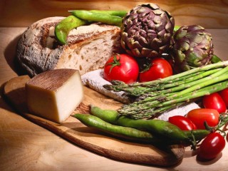 Jigsaw Puzzle «Vegetables with bread»