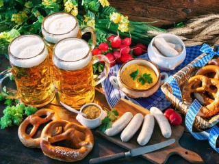 Jigsaw Puzzle «Three beers»