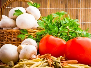 Jigsaw Puzzle «tomatoes with mushrooms»
