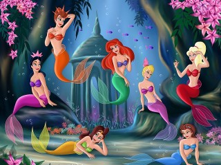 Jigsaw Puzzle «Disney mermaids»