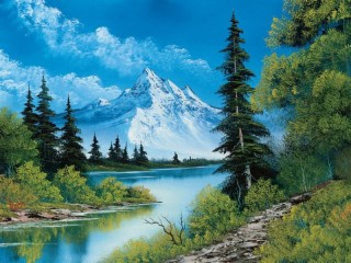 Jigsaw Puzzle «Snowy mountains»