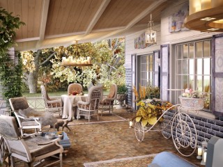 Jigsaw Puzzle «Terrace in Provence style»