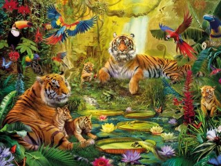 Jigsaw Puzzle «tiger face»