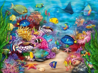 Jigsaw Puzzle «tropical fish»