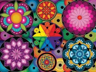 Jigsaw Puzzle «Color pattern»