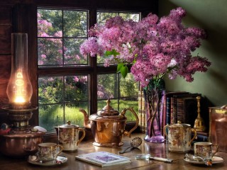 Jigsaw Puzzle «Blooming lilac»