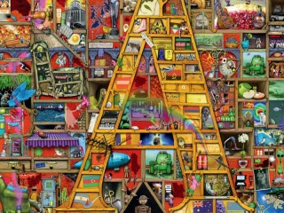 Jigsaw Puzzle «Amazing letter A»