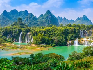 Jigsaw Puzzle «Vietnam waterfalls»