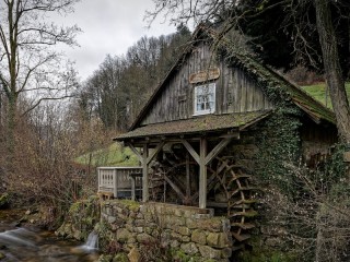 Jigsaw Puzzle «Watermill in Germany»