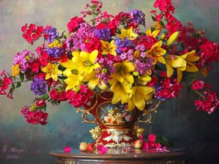 Jigsaw Puzzle «Bright summer bouquet»