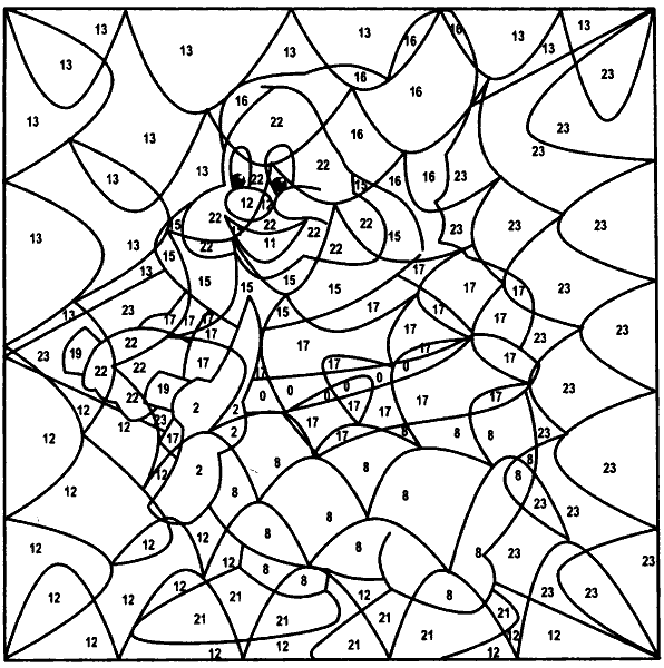 Картинки по номерам раскраска распечатать бесплатно