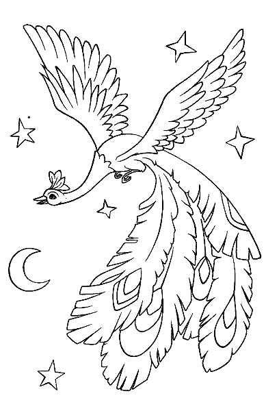 Download Coloring Page «The Firebird». №23405