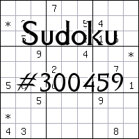 Sudoku №300459