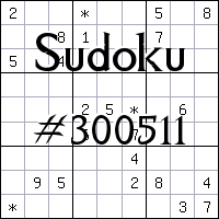 Sudoku №300511