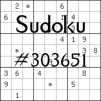 Sudoku №303651