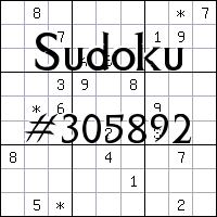 Sudoku №305892