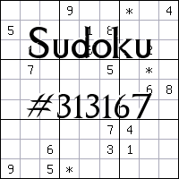 Sudoku №313167