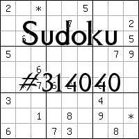 Sudoku №314040