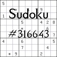Sudoku №316643