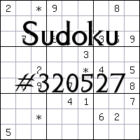 Sudoku №320527
