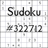 Sudoku №322712