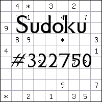 Sudoku №322750