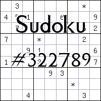 Sudoku №322789