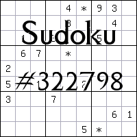 Sudoku №322798