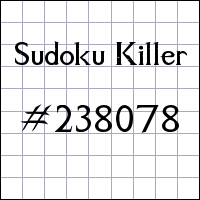 Sudoku Killer №238078