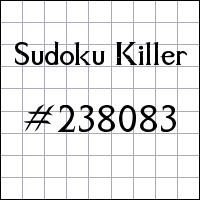Sudoku Killer №238083