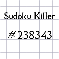 Sudoku Killer №238343
