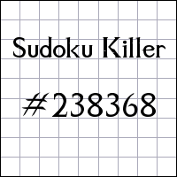 Sudoku Killer №238368