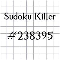 Sudoku Killer №238395
