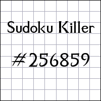 Sudoku Killer №256859