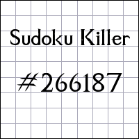 Sudoku Killer №266187