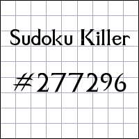 Sudoku Killer №277296