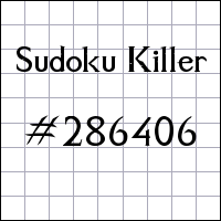 Sudoku Killer №286406