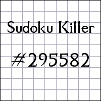 Sudoku Killer №295582