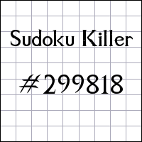 Sudoku Killer №299818