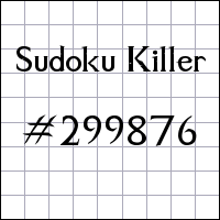 Sudoku Killer №299876